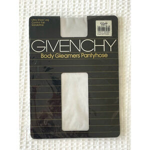 Vintage 80's Givenchy Body Gleamers Pantyhose Size A Platinum New